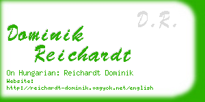 dominik reichardt business card
